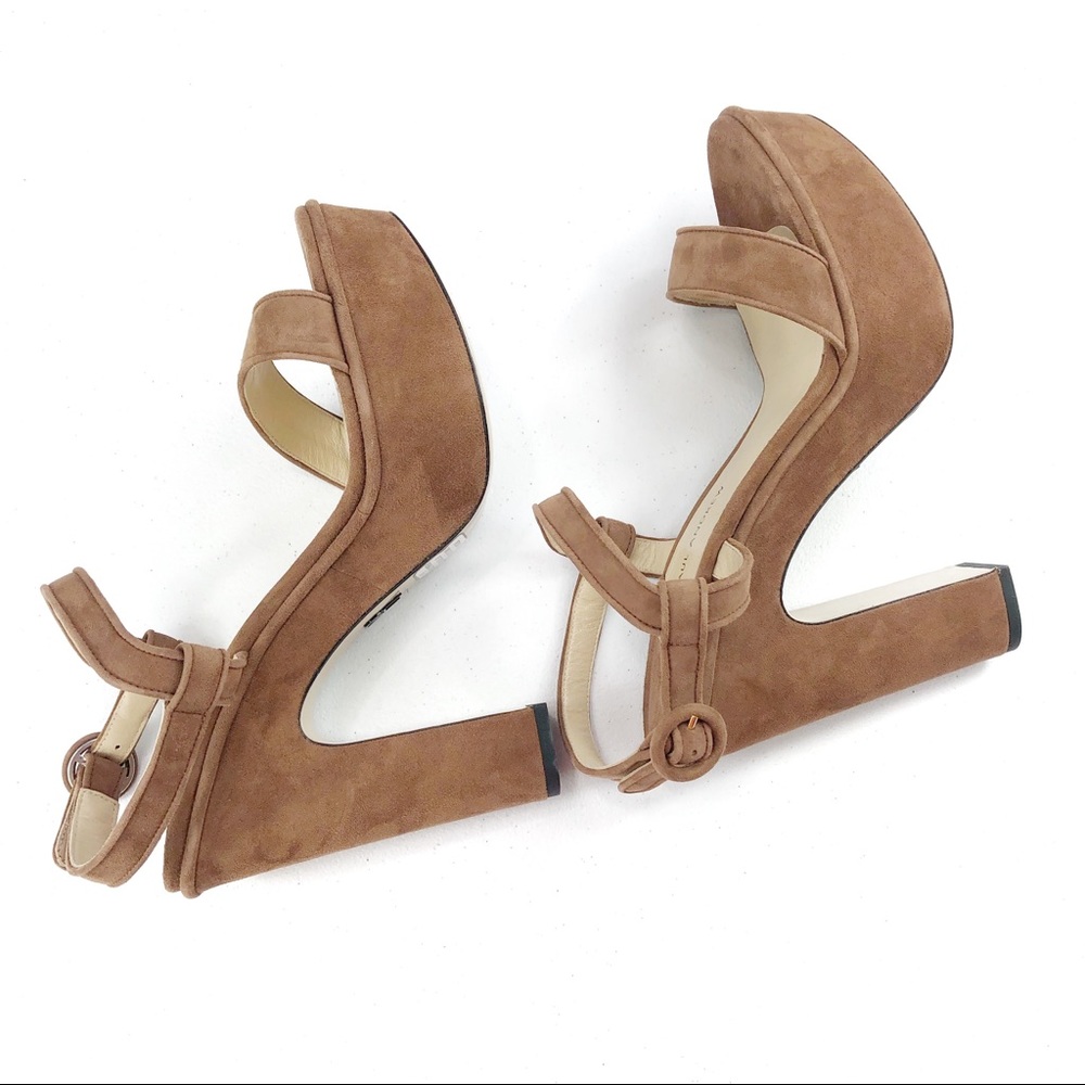 Paul Andrew Staton Platform Sandals Brown Size 11 - Picture 6 of 8